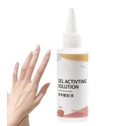 Nail Polishing Thinner, Nail Varnish Thinner, 60ml Strengthener Base Coat With Dropper, Liquids Solutions Droppers For Home Manicure Professional Salon Repair Strengthening Travel