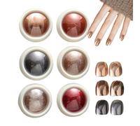 Nail Powder - 1.18 x 1.18 x 0.39 Inch Chrome Nail Powder Set, Mirror Effect Fingernail Pigment, Shimmer Nail Supply for Festival, Dating, Makeup, Halloween, Celebrating Accessories
