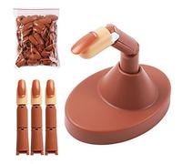 Nail Practice Finger Kit for Manicure Training, Reusable Flexible Fingers with Stand, Compatible with Acrylic Gel and Wrap Art, Essential Tool for Beginners and Salon Artists