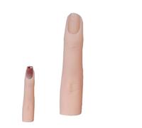 Nail Practice Finger - Soft Silicone 8x2cm, Nail Training and Practice Model with Flexible Joints | Bendable Prosthetic Manicure Accessory for Tech Students Salon Home DIY and Professional Art Use