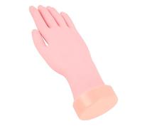 Nail Practice Hand, Manicure Practice Hand Embedded Nail Grooves Flexible Bendable Fake Mannequin Hand Nails Tips Art Trainer Hand for Props Displaying