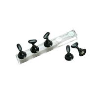 Nail Practice Holder, Nail Stand Practice Gel Polish Tools Gold Silver Rose-Golden(Td007-20)