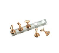 Nail Practice Holder, Nail Stand Practice Gel Polish Tools Gold Silver Rose-Golden(Td007-24)