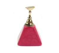 Nail Practice Holder, Nail Swatch Sticks Multicolor Practice Display Manicure Gel Polish Showing Shelf Tool(1pcs Pink)