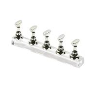 Nail Practice Holder, Nail Swatch Sticks Multicolor Practice Display Manicure Gel Polish Showing Shelf Tool(Silver)