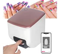 Nail Printer Machine - 3D Smart Art Mini Digital with 4800 DPI HD Printing, AI Auto-Scan, 10s Printing - DIY Gel Manicures Kit for Home Nail Salon