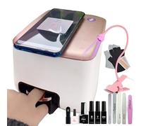 Nail Printer Machine, Automatic Nail Art Printer-App Control-DIY Photos/Cartoons/Texts Pattern With Design Gallery, Nail Art Printing Machine For Home Use Nail Salon (Pro Kit (With Nail Polish))