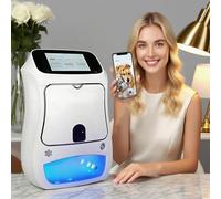 Nail Printer Machine Kit, 3D Smart Nail Art Printing Device with 5" Touchscreen, AI Nail Shape Recognition, APP Control, 4800DPI High-Resolution