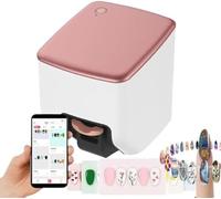 Nail Printer Nail Art Machine,Mini Digital 3D Nail Art Printer Machine,4800dpi Nail Design Printer,10s Done,WiFi Connection Control, for Girls' Home Nails