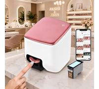 Nail Printer Nail Art Machine,Portable 3D Nail Painting Machine, 1000+ Designs, DIY Nail Printer Control Through Mobile App for Home Salon,Cute Girls Women Gift
