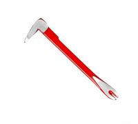 Nail Puller Pry Bar Tool with Dual Claw Nail Slots and Striking Face for Forward and Reverse Nail Removal in Home Improvement and Workshop Use (200mm)