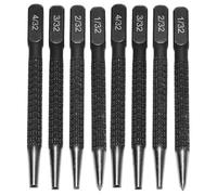 Nail Punch - ShiningUU 8pcs Alloy Steel Centre Punch Set, Portable 4pcs Per Set Positioning Punch Kit, Durable Metal/Wood Hole Punch Tool for Carpenters, Nail Tools Set