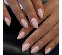 Nail Reformation Press on Nails, 3d Shell Flower Almond False Nails, Reusable Starfish Stick on Nails for Women(JP4379)