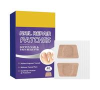 Nail Repair Patches, 40 Pieces Ultra-Thin Softening Stickers, Overnight Toenail Care Strips, Pedicure Foot Treatments For Women Athletes Salon Use Home Remedy For Cracked Nails Healing 1.38x2.4in