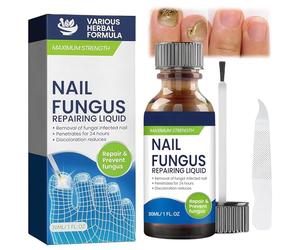 Nail Repairing Liquid, Speedy and Effective Approach to Toenail Issues - Combating Thick, Discolored Nails - Powerful Solution for Addressing Yellow and Brown Nails