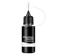 Nail Rhinestone Glue - 10ml Gem Adhesive for Jewel Decoration | Quick Drying with Needle Head Applicator, Long Lasting, Glue for Beginners, Home DIY Travel and Salon Manicure Craft Use