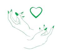 Nail Salon Sign Logo Wall Window Decal Sticker Nails Manicure Pedicure Beauty Salon Decoration Stickers Art Poster Girls Small - 42x47cm