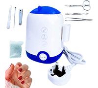 Nail Salon Sterilizer High Temperature Box Disinfection Cleaning Accessories Dry Heat Pedicure Tool 110℃ Manicure Steriliser with Storage Port 110g Glass Balls