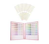 Nail Sampling Book - 29x21.5cm/11.42x8.46inch - Nail Polish | SIMPLE DISPLAY LOOK, Portable 216 Colors Professional Show Chart - Female Styling Stations Storage