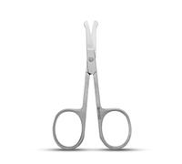 Nail Scissors Curved Cuticle Sharp Multipurpose Beauty & Grooming Shears for Eyebrows, Eyelashes, Toenails, Manicure, Pedicure, Nose, Trimming Cuticles Women & Men (Chrome - Round Tip)