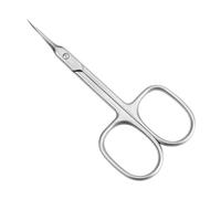 Nail Scissors, Eyebrow Scissors, Cuticle Scissors Professional, Stainless Steel Cuticle Scissors Extra Fine, for Trimming Eyebrows, Nose Hair, Finger & Toe Care(Silver)