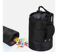 Nail/Screw Work Pouch, Waxed Canvas Nail/Screw Pouch, Rounded Bolt Bag,Ideal for Electrician Plumber Carpenter Contractor Handy Man and Any Tradesperson