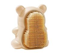 Nail Scrub, Cleaning Hand Brushes, Cute Washing Scrubber, Shape Grip, Tiny Finger Dirt Remover, Beauty Accessory, Brown Small Animal Toy Style for Kids Bathroom Sink Playroom Travel