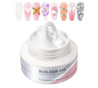 Nail Sculpting Gel - 60ml Solid Nail Extension Gel | 3D Non-Sticky Manicure Builder for Women Painting Hand Creation Extension Modeling Design Salon Home