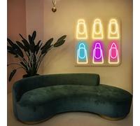 Nail Shape Neon Sign Nails Shapes Decor Beauty Salon Wall Signs Technician Gift S