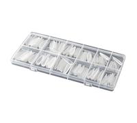 Nail Shapes for Gel, Pack of 240 Transparent Stickers, Nail Tips, Reusable Extension Tips and Stencils, for Building Artificial Nails for Women, Fingers and Toes, for Home B