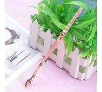 Nail Shaping Nail Glue Removal Clamp Stainless Steel Clip Nail Art Tool for Manicure Pedicure Cuticle Pusher Nail Art Pincher(Rose Gold)
