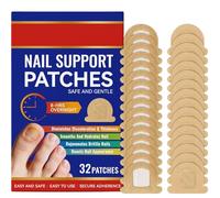 Nail Smoothing & Shine Patches,32 Clear Care Patches for a Smooth, Glossy Finish, Non-Medicinal Cosmetic Nail Care for Daily Use, For Weak or Dull Nails (1, One Size)