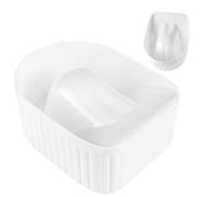 Nail Soaking Bowl - 14x10.5x6cm Ergonomic Manicure Bowls For Nail & Dip Powder Removal, ABS Professional Nails Care Spa Tool For Softening Cuticles & Dead Skin - Home & Salon