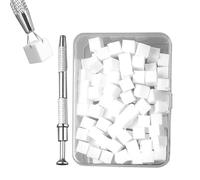 Nail Sponge, Nail Sponges - 100 Pieces Nail Design Sponges with Pen to Grasp, Portable Practical Painting Manicure Tool for Lovers, Friends