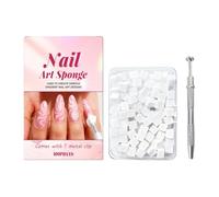 Nail Sponges 100 Pieces Square Soft Beauty Supplies with Grabbing Pen