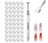 Nail Sponges - Soft Sponges with 4 Claws, Metal Gripper, Manicure Tools, Comfortable and Practical, Meets Various Creative Needs and Is The Perfect Gift For