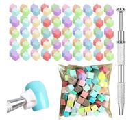 Nail Sponges - Soft Sponges with 4 Claws, Metal Gripper, Manicure Tools, Comfortable and Practical, Meets Various Creative Needs and Is The Perfect Gift For