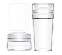 Nail Stamp - Jelly Stamp 2.5" x 1.2", Sturdy Design | Clear Silicone Nail Stamping with Innovative Alignment Function, Nail Stamp Kit for French Manicure Home