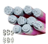 Nail Stamp Pen | Flower Butterflies Nail Stamping Kit with 10 Patterns, Nail Stamping Tool for Creative Manicure Designs, Nail Stamper Pen for Beautiful