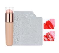 Nail Stamp Pen - Handmade Nail Design Tool | Nail Stamp Pen Nail Printing Graffiti Kit, Nail Polish Nail Stamp Pen, Beautiful Pattern Nail Accessories for Travel, Home, Nail Salon