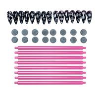Nail stamp pen set: nail stamp pen, nail stamp plate | double head nail design tools, 8X nail stamp pen, stamp set