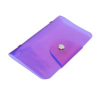 Nail Stamp Plate Holder Case for Storage with 20 Slots Rectangle | Material, Portable Compact Organiser, Purple Simple Fashion Style, Keeps Plates Safely for Nail Art Lovers