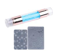 Nail Stamp - Stamp Art Pen,Rhinestone Embellished Stamping Pens Tool for Manicure Decoration Women Home Nail Salon