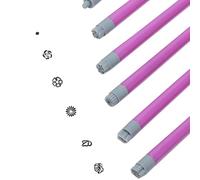 Nail Stamper Kit | 6x Nail Craft Stampers with Flower Designs | Nail Design Dotting Tools and Stamping Pens for Women, Beginners, and Enthusiasts