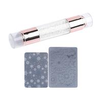 Nail Stamper Kit, Nails | Home Stamping Pens | Double Ended Design Rinestone Embellished Stamping Pen Kit for Women Household Practices for Practice