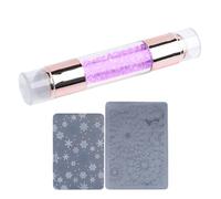 Nail Stamper, Nail Stamper - Manicures Stamping Pens, Double Ended Design Rinestone Embellished Stamping Pen Kit for Women Household Practices for Practice