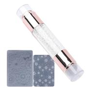Nail Stamper Tool, Nail Stamper Kit - Stamp Art Pen | Double Ended Design Rinestone Embellished Stamping Pen Kit for Women Household Practices for Practice