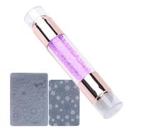 Nail Stampers | Art Stamping Pens | Rhinestone Embellished Double Ended Stamping Pens for Women Nail Salon Manicure