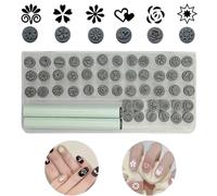 Nail Stamping Pen - Different Patterns Women Manicure Stamper | Art Design Tools Versatile Quick Nail Decoration for Valentine Party Wedding Dating