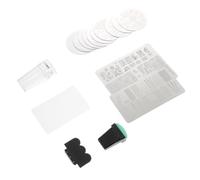 Nail Stamping Plate Kit with Sponge and Seal Steel Silicone